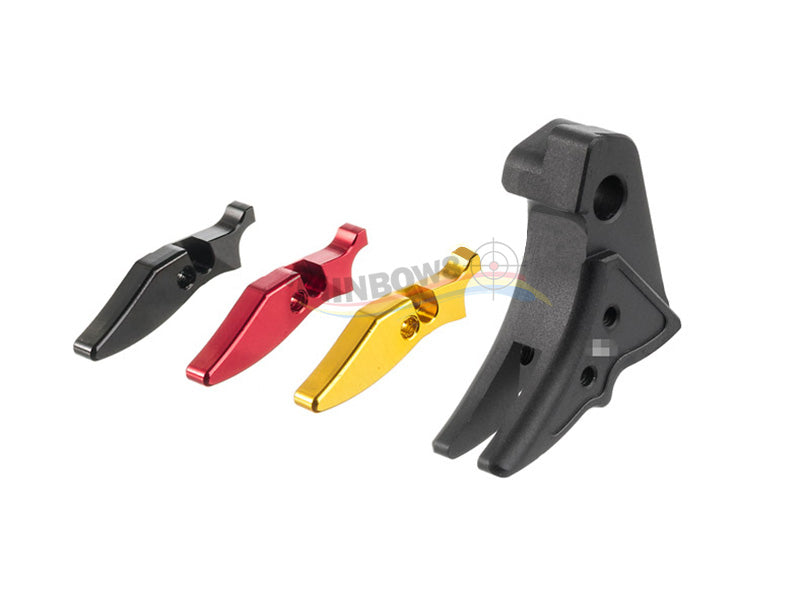 GunsModify Aluminum Adjustable Trigger for Marui G-Series GBB (Black/S Style)