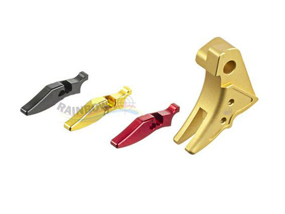 GunsModify Aluminum Adjustable Trigger for Marui G-Series GBB (Golden/S Style)