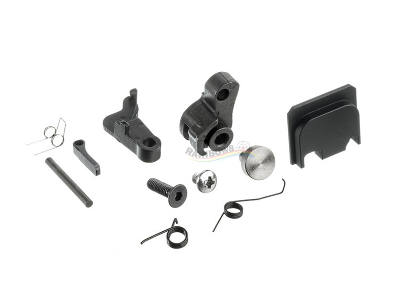 GunsModify S-Style G26 RMR Slide Stainless Silver Threaded Barrel Set for Marui G26 GBB