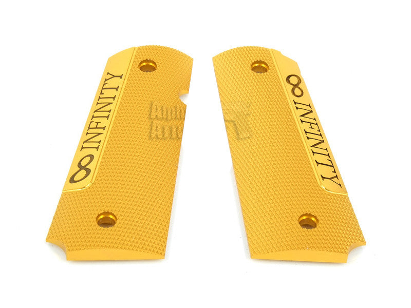 Airsoft Masterpiece 1911 Aluminum Grip Plates (Infinity) Gold