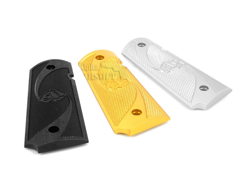 Airsoft Masterpiece 1911 Aluminum Grip Plates (STI) Gold