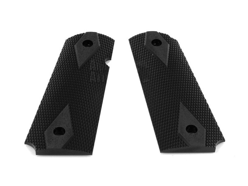 Airsoft Masterpiece 1911 Aluminum Grip Plates (Colt) Black