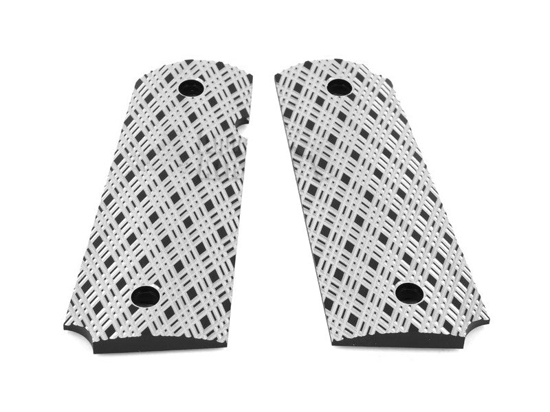 Airsoft Masterpiece 1911 Aluminum Grip Plates (Custom) Black 2Tone