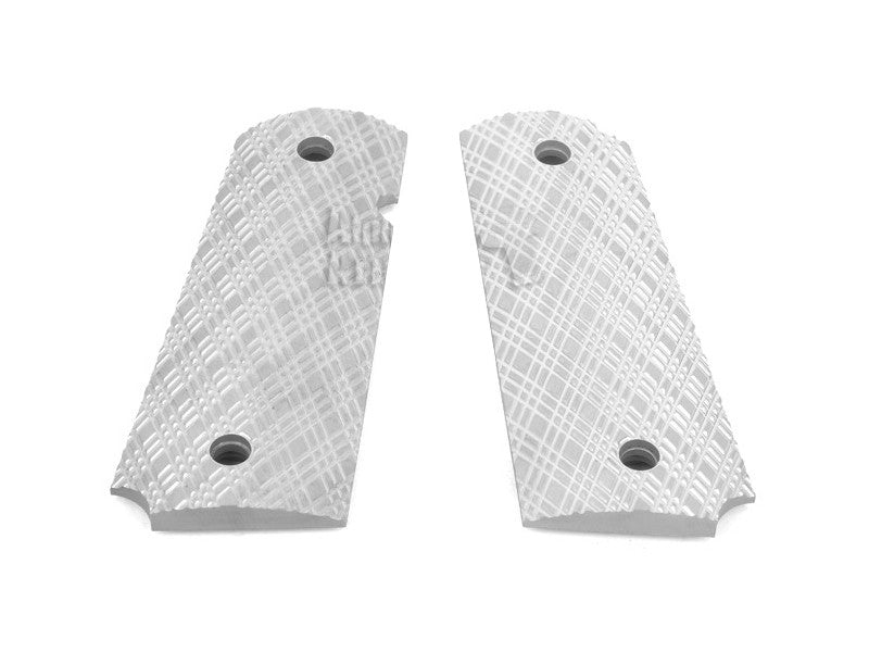 Airsoft Masterpiece 1911 Aluminum Grip Plates (Custom) Sliver