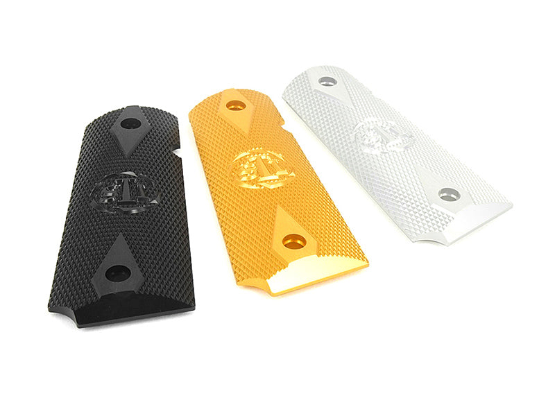 Airsoft Masterpiece 1911 Aluminum Grip Plates (STI Ver.2) (Black)