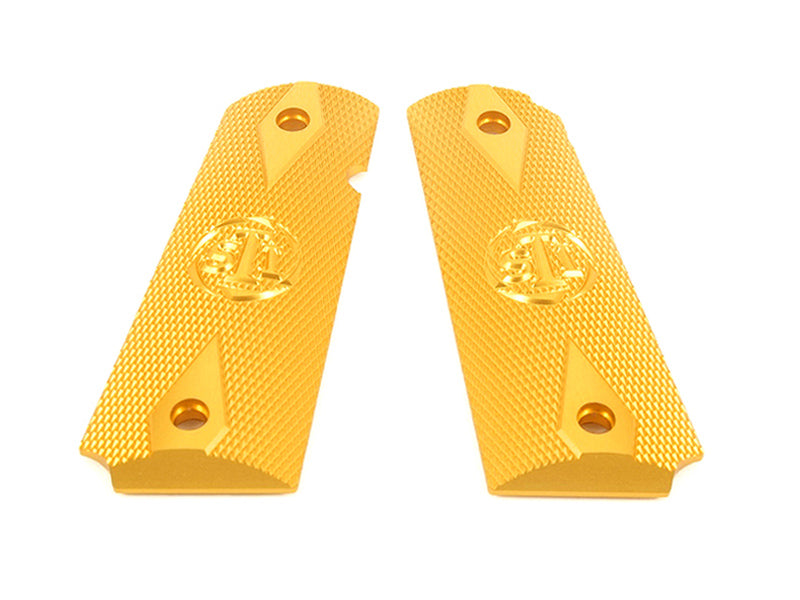 Airsoft Masterpiece 1911 Aluminum Grip Plates (STI Ver.2) (Gold)