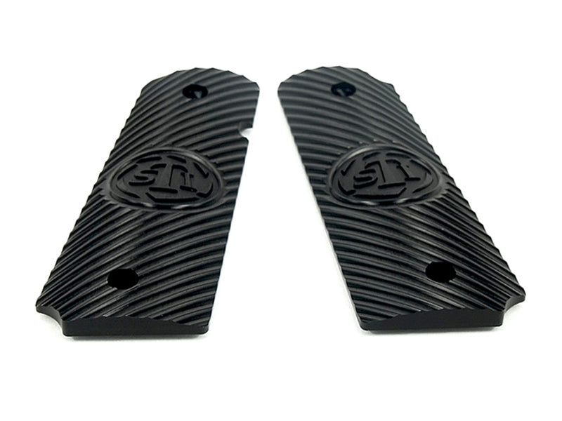 Airsoft Masterpiece 1911 Aluminum Grip Plates (STI Ver.3) (Black)