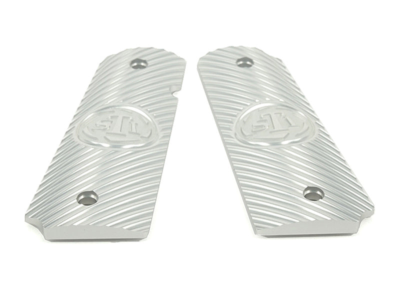 Airsoft Masterpiece 1911 Aluminum Grip Plates (STI Ver.3) (Silver)