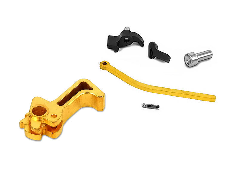 Airsoft Masterpiece CNC Steel Hammer & Sear Set for Marui Hi-CAPA (Infinity SR) Type 16 Gold