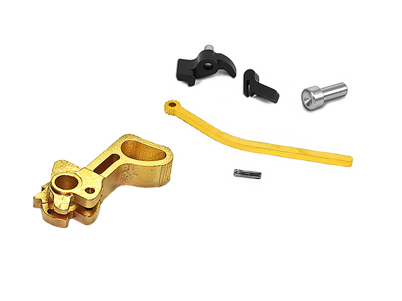 Airsoft Masterpiece CNC Steel Hammer & Sear Set for Marui Hi-CAPA (Infinity HD) Type 18 Gold
