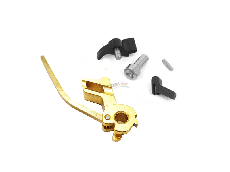 Airsoft Masterpiece CNC Steel Hammer & Sear Set for Marui Hi-CAPA (STI Square Type 12) (Gold)