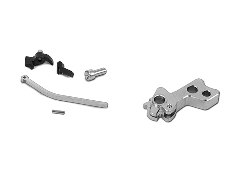 Airsoft Masterpiece CNC Steel Hammer & Sear Set for Marui Hi-CAPA Type 5 (Silver)