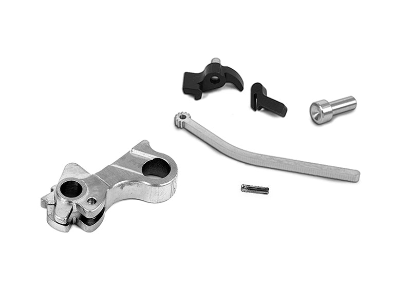 Airsoft Masterpiece CNC Steel Hammer & Sear Set for Marui Hi-CAPA (S Style Commander) Type 8 (Silver)