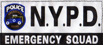 NYPD EMERGENCY SQUARD White Patch (Medium)