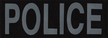 POLICE Grey Patch (Large)