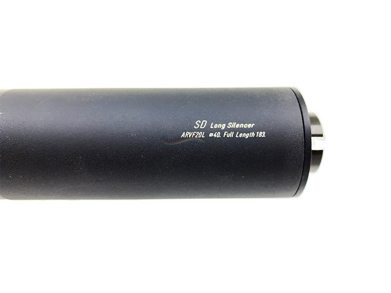 KM 40mm x 183mm Sound Dampened Long Silencer