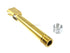 GunsModify KKM Stainless Steel Threaded Barrel Set For Marui G17 (Gold Nitride)