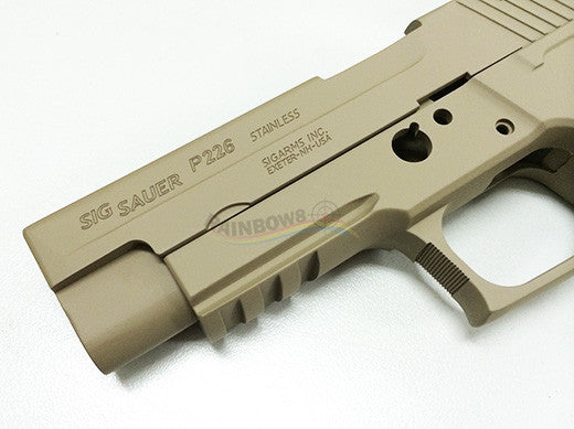 Guarder Aluminum Slide & Frame for Marui P226 Rail (2010 New Ver, TAN)