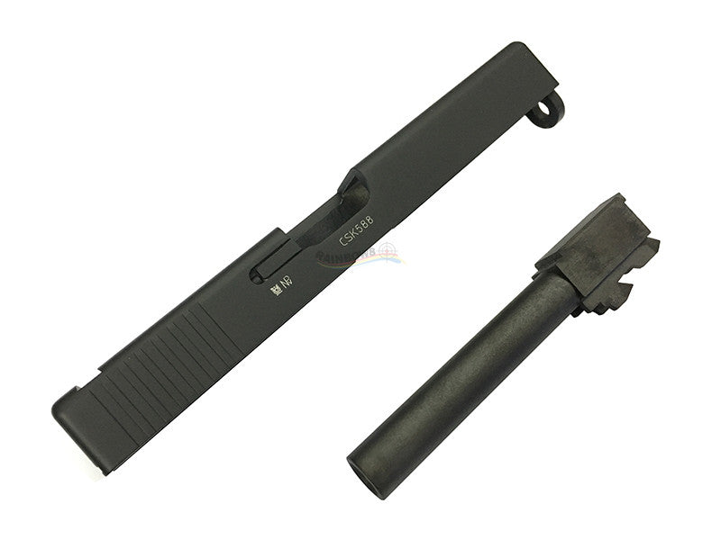 KSC Aluminum Slide & Steel Barrel Set for KSC G17 (Full Marking Ver.)