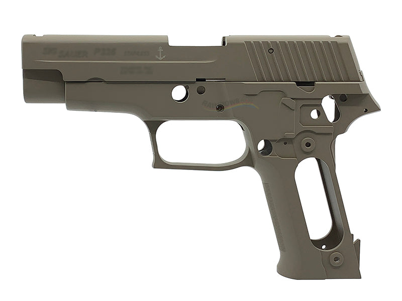 Guarder Navy Aluminum Slide & Frame for Marui P226 (Tan)