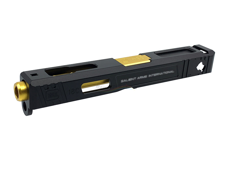 GunsModify S-Style Aluminum CNC Slide W/ KKM Golden Barrel for Marui G18C GBB