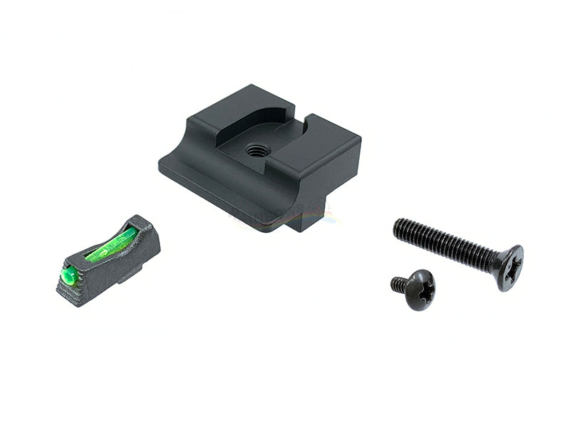 War Zone T-Style Steel Front & Rear Sight Set for Marui G-Series