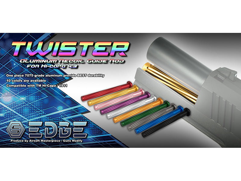 EDGE "Twister" Recoil Guide Rod For Hi-CAPA 4.3 (Blue)