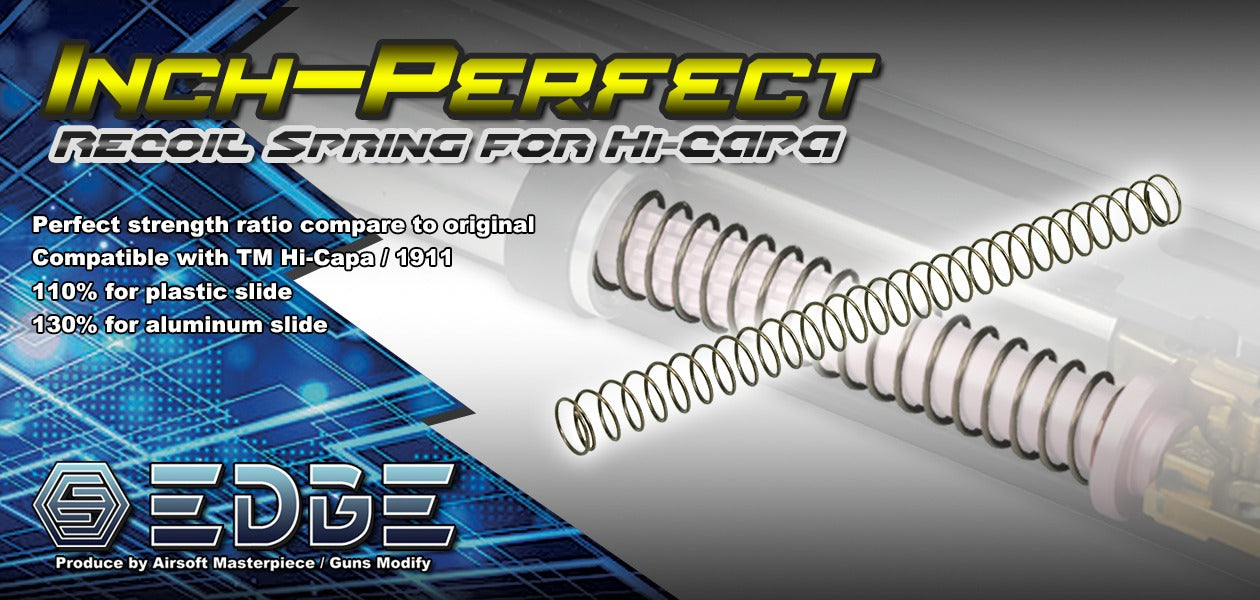 EDGE "INCH-PERFECT' 130% Recoil Spring For Hi-CAPA