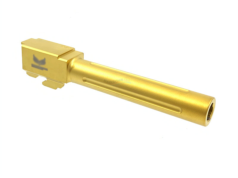 GunsModify SF 17 Stainless Fluted Barrel for Marui G17 (Nitride Gold) - New Version