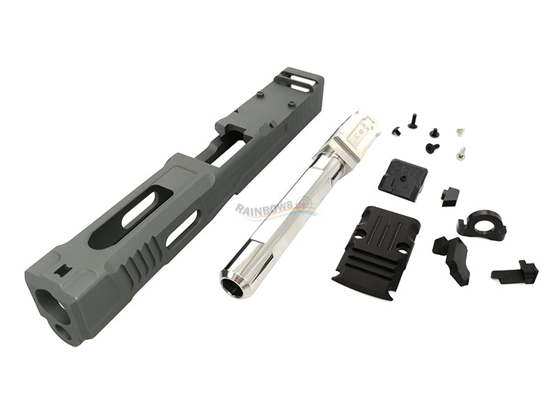 Ready Fighter FI Style MARK 2 Premium Slide Set For Marui 18C Series (Titanium Grey)