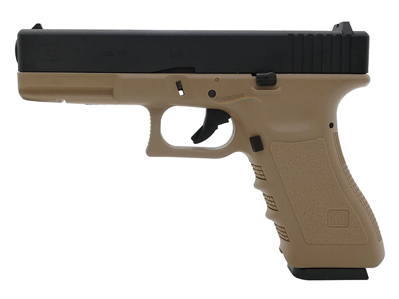 APLUS Custom KJ Works KP17 GBB/CO2 Pistol (TAN)