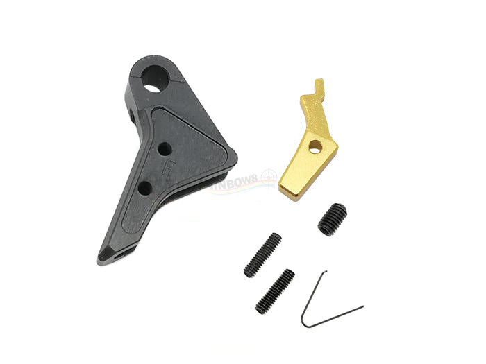 Ready Fighter Aluminium Trigger for Marui / WE / VFC / KJ  G-Series GBB (Black, Gold)