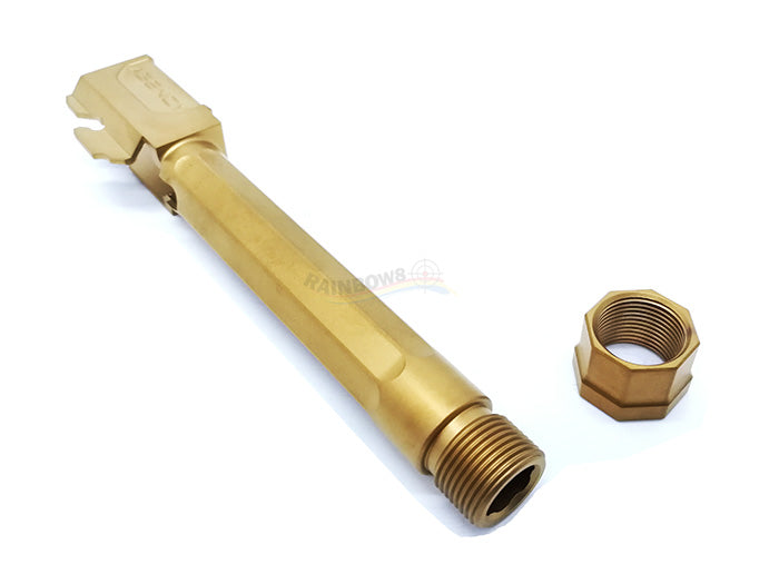 RWA Agency Arms Threaded Outer Barrel for Tokyo Marui G17 (Titanium Nitride TiN)