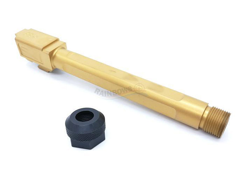 GunsModify SA Style G34 RMR Slide with Stainless Gold Threaded Outer Barrel Full Set For TM G17