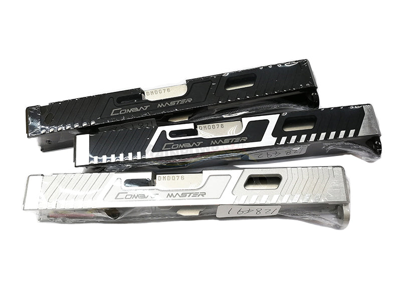 Gunsmith Bros TTI Style G17 Aluminum Slide & Silver Barrel Kit Set (Black)