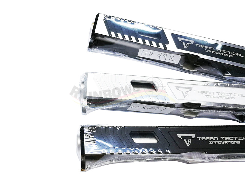 Gunsmith Bros TTI Style G17 Aluminum Slide & Silver Barrel Kit Set (Black)