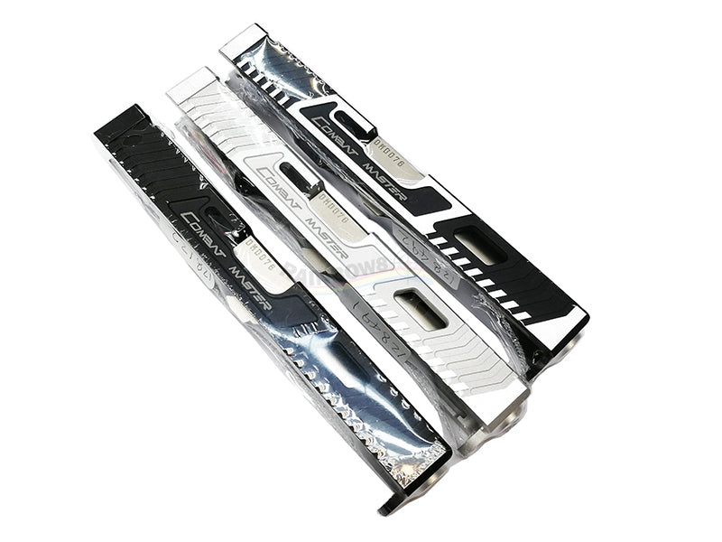 Gunsmith Bros TTI Style G17 Aluminum Slide & Silver Barrel Kit Set (Black)