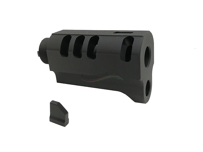 Airsoft Masterpiece 1.75" Compensator with Front Sight (Black)