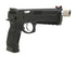 APLUS Custom KJ Works CZ 75 SP01 Shadow with Silver Threaded Barrel GBB/CO2 Pistol