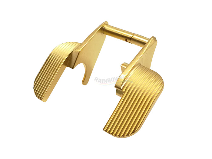 Airsoft Masterpiece Steel Thumb Safeties – SV Wide (Gold)