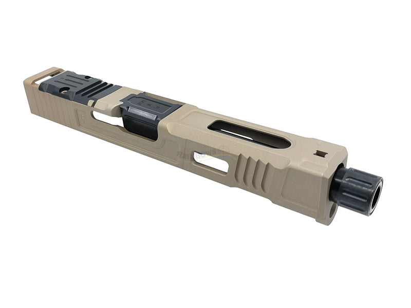 Ready Fighter FI Style MK2 Slide with (Bronze / Black) Barrel Set For Marui G18C/17 GBB
