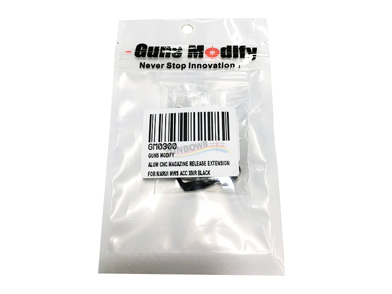 GunsModify Aluminium CNC Magazine Release Extension (Black) For Marui MWS