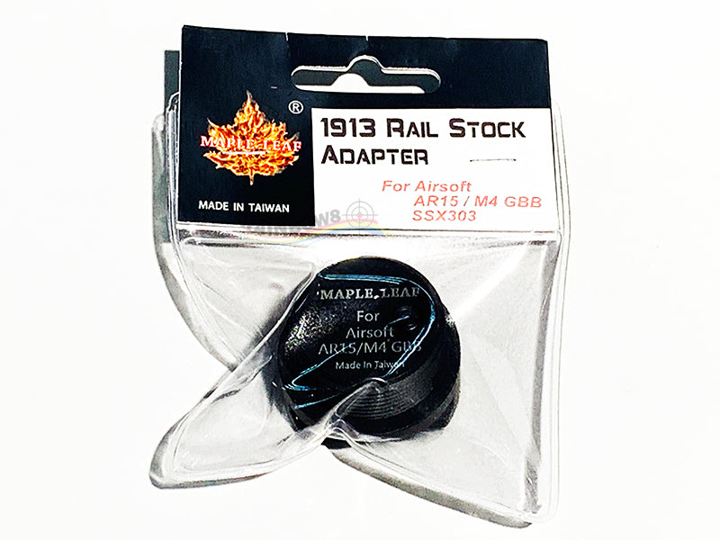 Maple Leaf 1913 Rail Stock Adapter For AR15 / M4 GBB (Black)