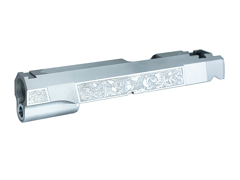 Airsoft Masterpiece Gothic Engraved Standard Slide for Hi-CAPA/1911 (Silver, Limited Ver.)