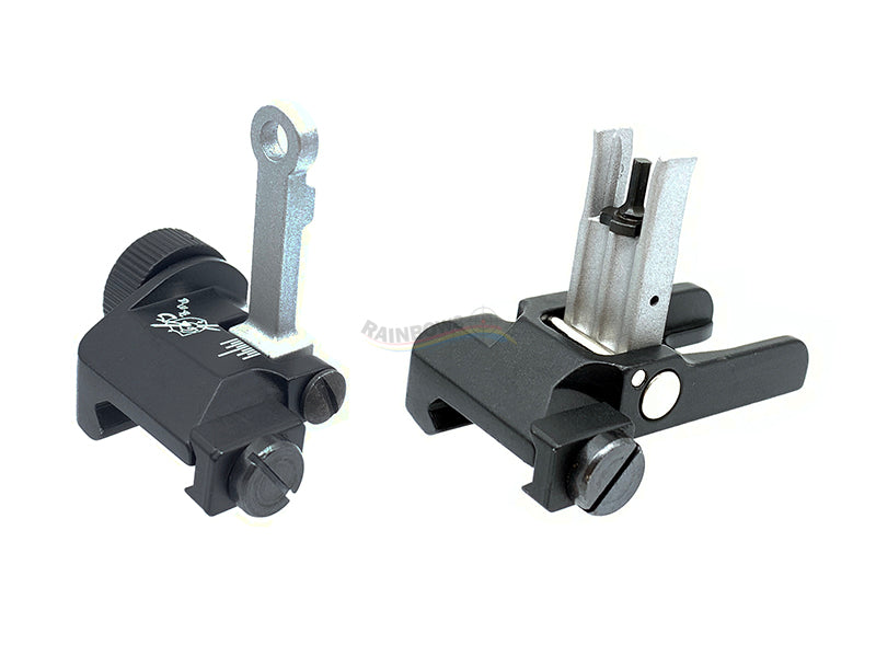 KAC Style CNC 300mm Front and Rear Sight (Black)