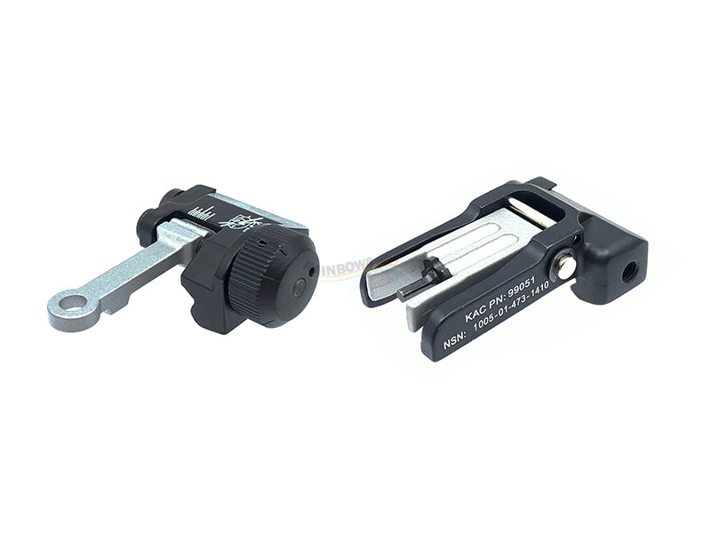 KAC Style CNC 300mm Front and Rear Sight (Black)