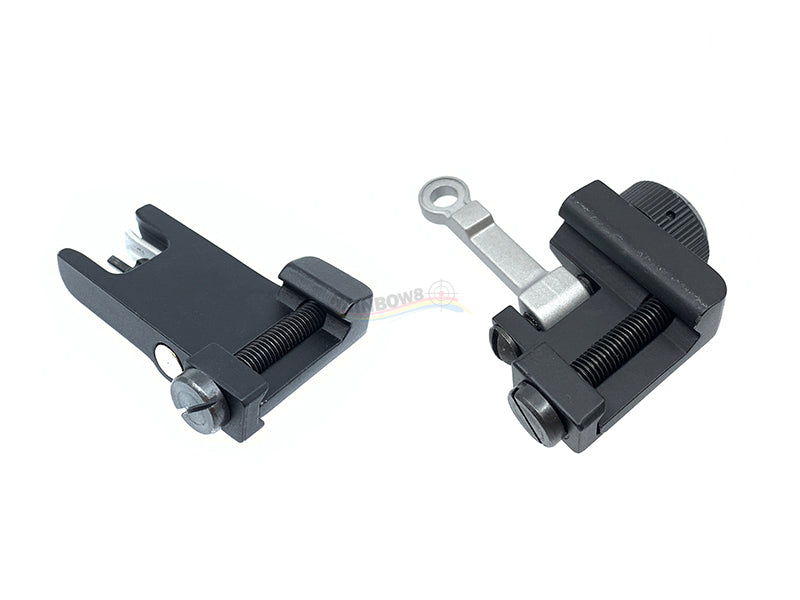 KAC Style CNC 300mm Front and Rear Sight (Black)