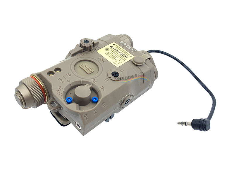 TMC PEQ LA5C UHP Laser, Flashlight & Green Laser With IR Lenses (FDE)