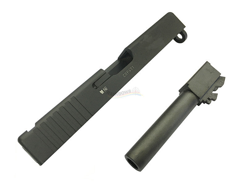 KSC Aluminum Slide & Metal Barrel Set for KSC G19 (Full Marking Ver.)