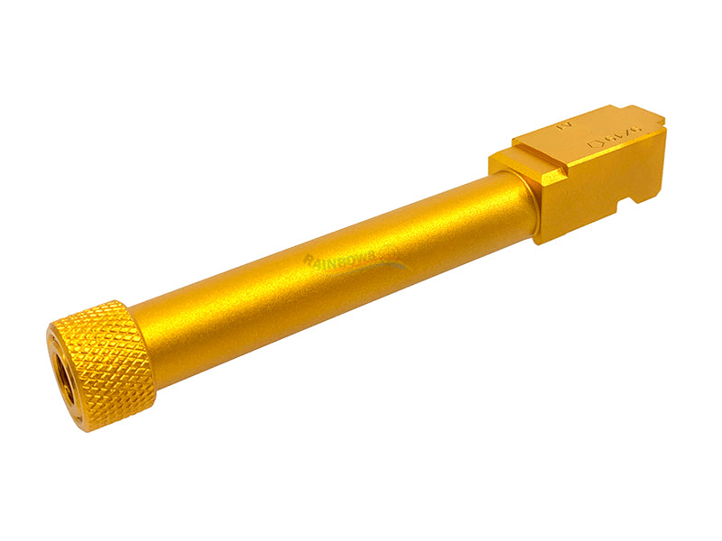 5KU Threaded Outer Barrel For Marui G17 (14MM CCW, Gold)